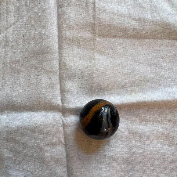 Glass marbles Lot of 4 One clear and 3 swirl  7/8 " - Picture 5 of 9